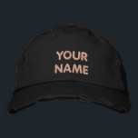Nome Personalizado Texto Que Integrou O Boné Baseb<br><div class="desc">Escolha Cores e fontes - Design seu próprio nome personalizado personalizado ou chapéus de baseball de texto - Adicione seu texto / nome / mais! Escolha sua cor / tamanho / fonte - Faça seu negócio de promocional exclusivo ou seus presentes / bonés de beisebol:)</div>