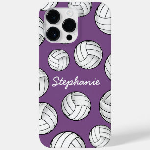 Nome Personalizado Único Roxo de Voleibol