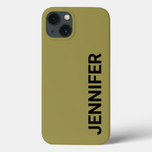Nome Personalizado Verde Offbeat Sólido