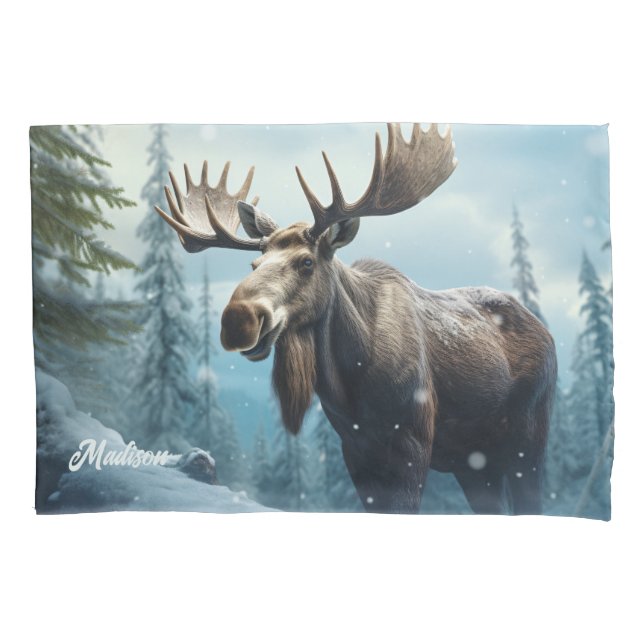 Nome personalizado Winter Moose (Frente)
