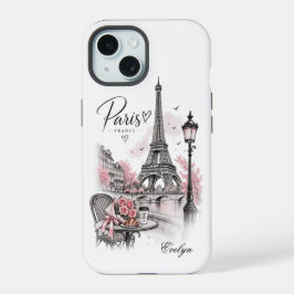 Nome PersonalizadoParis Romance Torre Eiffel & Ros