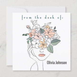 Nome Personalizar do Cartão de Carta de Arte Moder