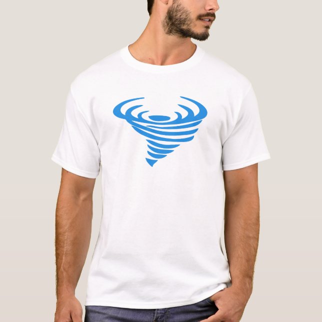 Nome Personalizável da Camisa do Tornado Azul Pers (Frente)
