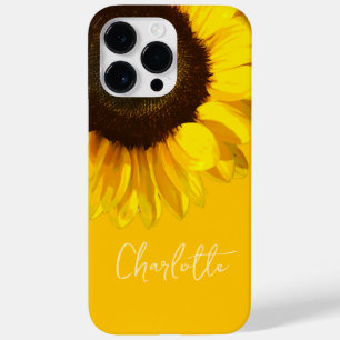 Nome Personalizável de Girassol Amarelo de Verão
