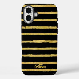 Nome Personalizável Dourado e Preto Moderno