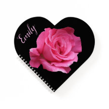 Nome personalizável Emily rosa floral rosa bonita 