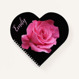 nome personalizável Emily rosa floral rosa bonita