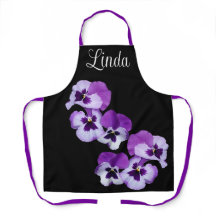 Nome personalizável Linda bonito pansy floral