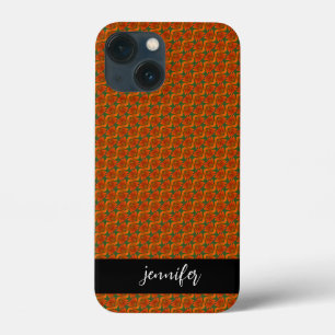 Nome personalizável Padrão floral sem costura