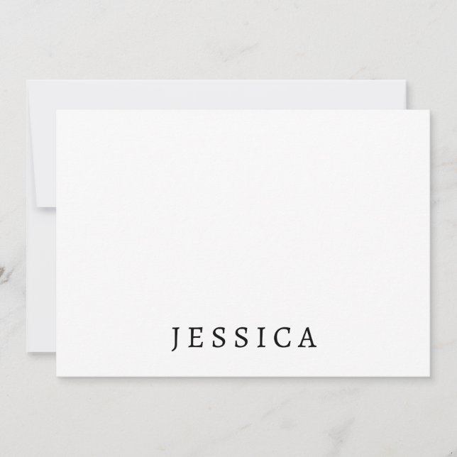 Nome profissional clássico exclusivo branco preto (Frente)