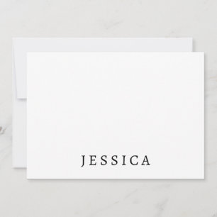 Nome profissional clássico exclusivo branco preto