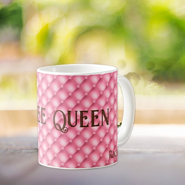 Nome, Rainha do Café, Caneca de Café Rosa Tuftada (Criador carregado)