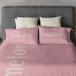 Nome rosa quarto de dormir moderno 