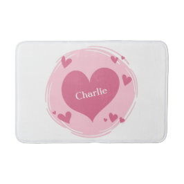 Nome(s) em tapetes de banho cardíaco