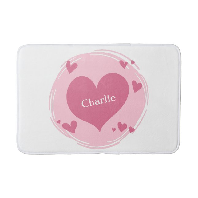 Nome(s) em tapetes de banho cardíaco (Frente)