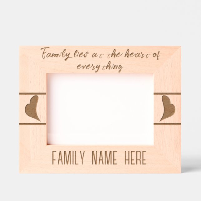 Nome Simples da Família Personalizada Moderna, Cor (Front)