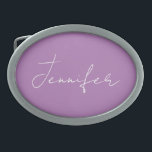 Nome Simples da Placa de Lavanda Elegante da Calig<br><div class="desc">Este produto era muito bom e eu adoro quão fácil é para personalizar a design. A design era muito simples,  por isso estou muito satisfeito quando crio.</div>