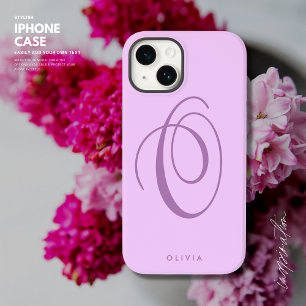Nome Simples de Script Mínimo Lilac Roxo Elegante