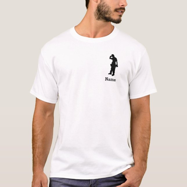 Nome T-Shirt do Trabalhador de Construção (Frente)