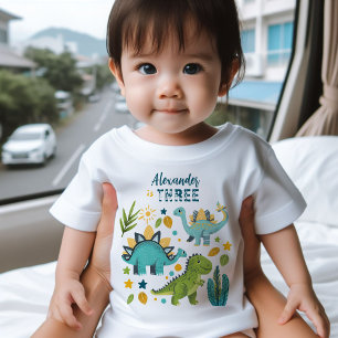 Nome TRex bonito Dinossaur Toddler T-Shirt