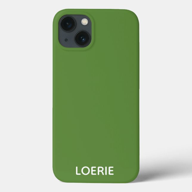 Nome verde da cor da Loerie Case-Mate capas de iph (Verso)
