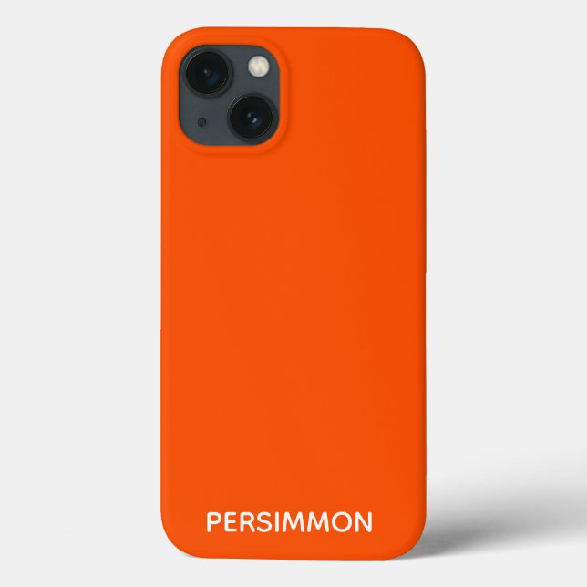 Nome vermelho de persimmon capas de iphone Case-Ma (Verso)