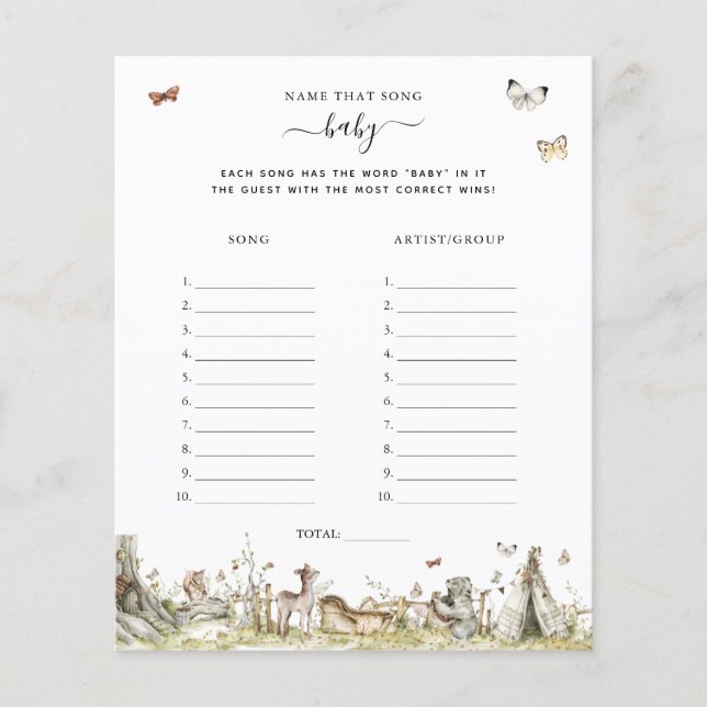 Nomeie Essa Música | Jogo Chá de fraldas (Frente)