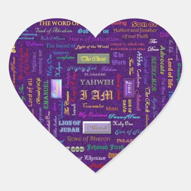 nomes de autocolantes cardíacos (Frente)