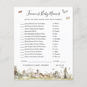 Nomes de Bebês Famosos Jogo Chá de fraldas