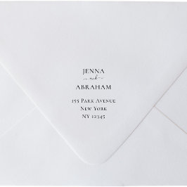 Nomes de casais Endereço de devolução Carimbo de b