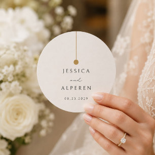 Nomes de Casamento Elegantes Porta-Copos de Papel