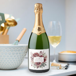 Nomes de Casamentos Florais de Aquarela Elegante B