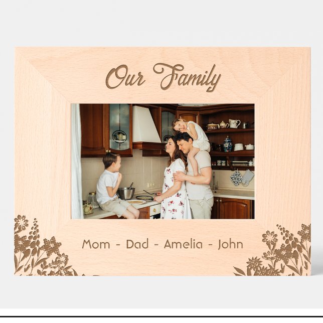 Nomes de Data da Família de Flores com Moldura Gra (Criador carregado)