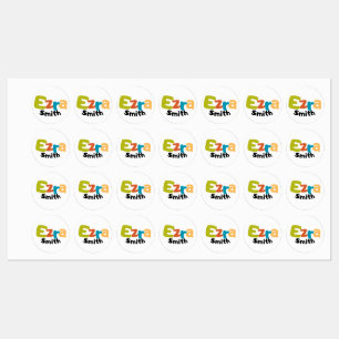 Nomes de etiqueta Coloridos