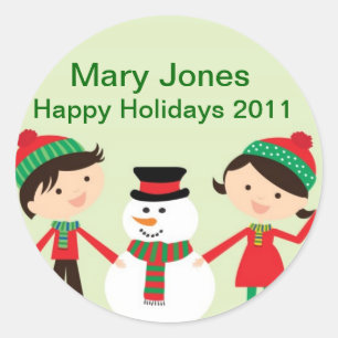 Nomes de etiqueta De Férias Para Festas