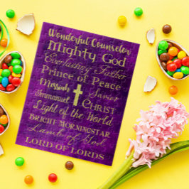 Nomes de Jesus Purple Quebra-cabeça