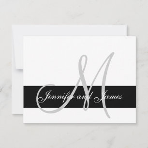 Nomes de Monograma de Placa RSVP de Casamento Mode