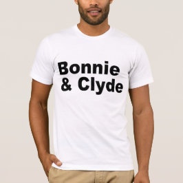 Nomes icónicos - Bonnie e t-shirt de Clyde