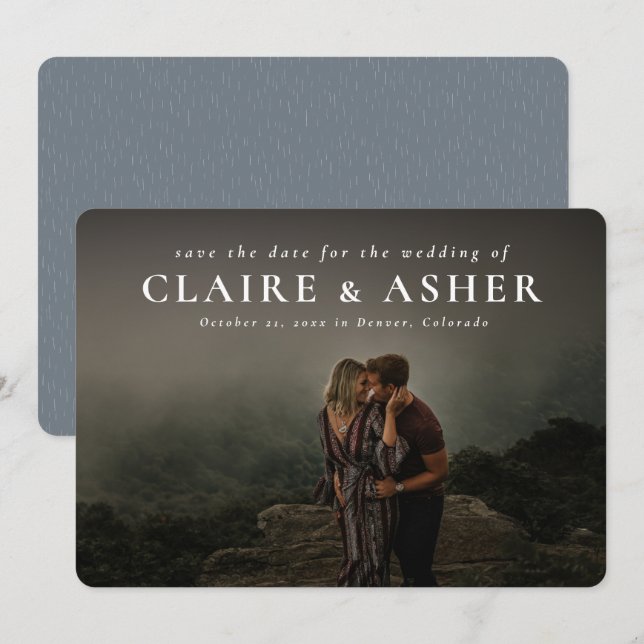 Nomes negros clássicos simples salvar o cartão com (Frente/Verso)