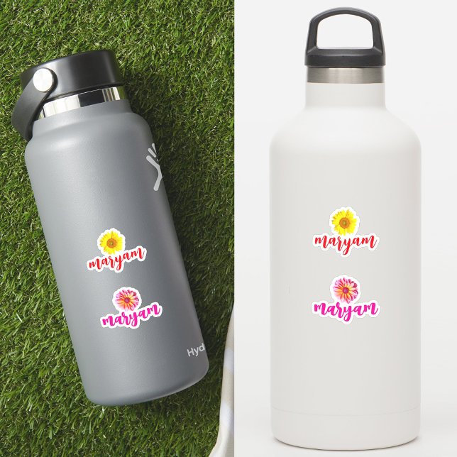 Nomes Personalizados 2, Rótulo de Decalque de Garr (Custom bottle decals
Girls' name labels
Pink red rose stickers)