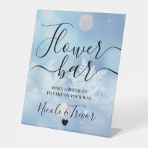Nomes Personalizados Barra de Flores Flocos de Nev