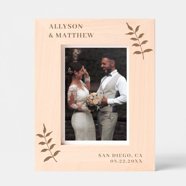 Nomes Personalizados Botânicos Chic Data Casamento (Criador carregado)