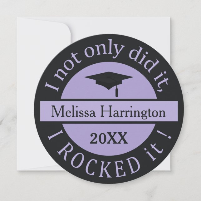 Nomes personalizados de graduação e convites de an (Frente)