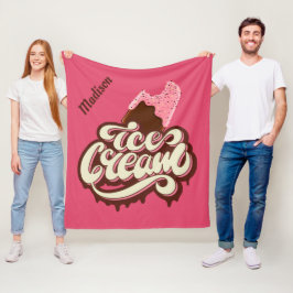 Nomes personalizados e cobertores de Sorvetes de c