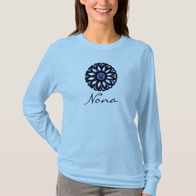 Nona Sorrindo Camisa Flor (Frente)