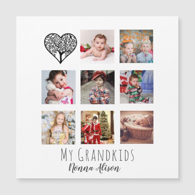 NONNA 8 x Colagem de Fotografias Árvore Familiar d (Frente)