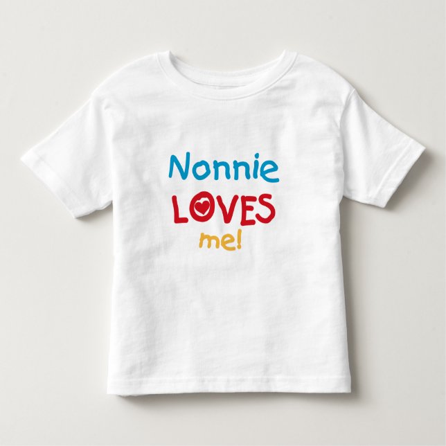Nonnie ama-me camiseta e presentes (Frente)