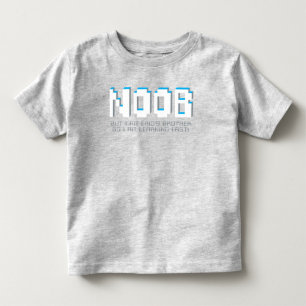 Noob pixelated o t-shirt novo do irmão do gamer d