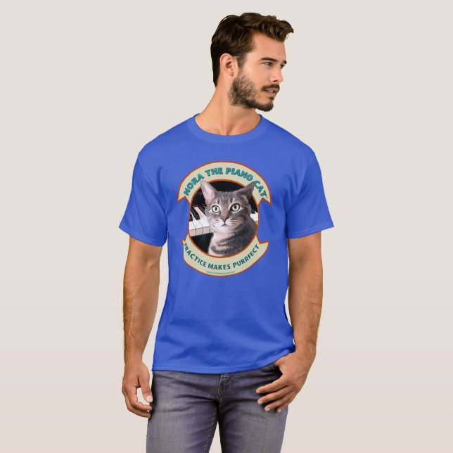 Nora O Piano Cat - Camisa T (Frente Completa)