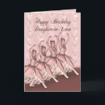 Nora, um cartão de aniversário da bailarina<br><div class="desc">Uma dança bonita da bailarina em um cartão de aniversário para uma nora</div>